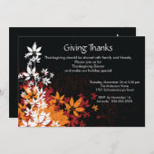 紅葉感謝祭ディナー 招待状 (正面/裏面)