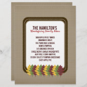 紅葉感謝祭メニューテンプレート (正面/裏面)