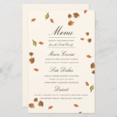 紅葉感謝祭メニュー (正面/裏面)