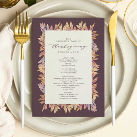 紅葉感謝祭メニュー メニュー