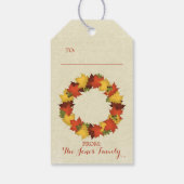 紅葉感謝祭リース ギフトタグ (裏面)