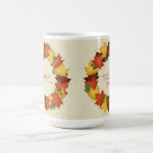 紅葉感謝祭リース コーヒーマグカップ (中央)