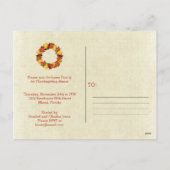 紅葉感謝祭リース シーズンポストカード (裏面)