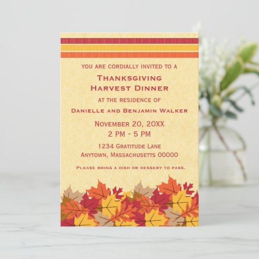 紅葉感謝祭招待状 招待状 (スタンド正面)