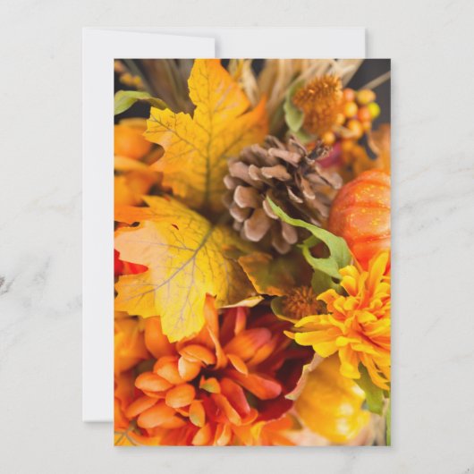 紅葉感謝祭招待状 招待状 (裏面)