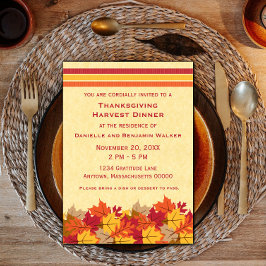 紅葉感謝祭招待状 招待状