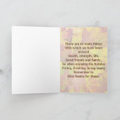 紅葉感謝祭日グリーティングカード シーズンカード (内部)