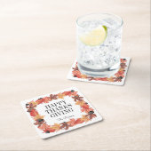 紅葉感謝祭紙コースター スクエアペーパーコースター (インサイチュ)