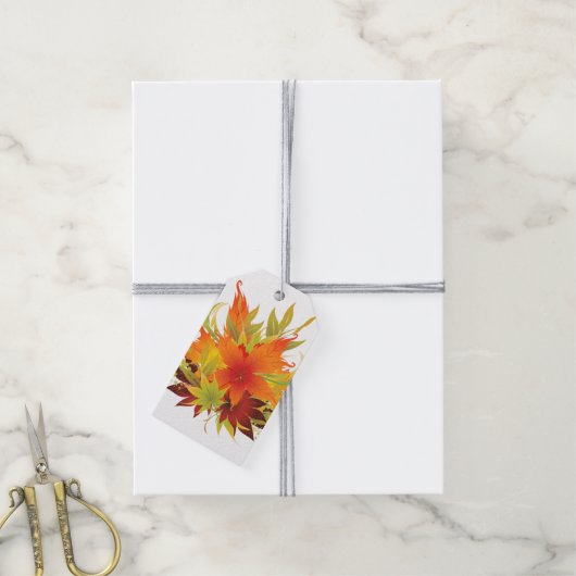 紅葉感謝祭 ギフトタグ (より糸付き)