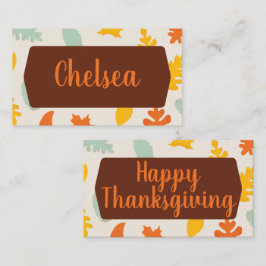 紅葉感謝祭 プレイスカード