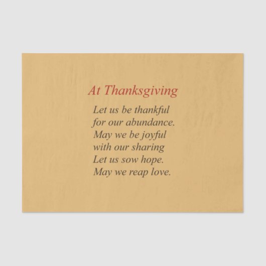 紅葉感謝詩 薄葉紙 (正面)