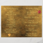 紅葉折り曲げ結婚式 プログラム (裏面)