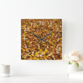 紅葉抽象芸術ウォールクロック スクエア壁時計 (ホーム)