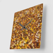 紅葉抽象芸術ウォールクロック スクエア壁時計 (傾斜)