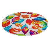 紅葉抽象芸術パターン カッティングボード (角)