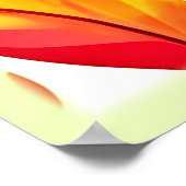 紅葉抽象芸術パターン ポスター (角)