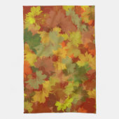 紅葉抽象芸術 キッチンタオル (縦)