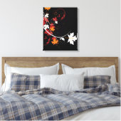 紅葉抽象芸術 キャンバスプリント (インサイチュ (寝室))