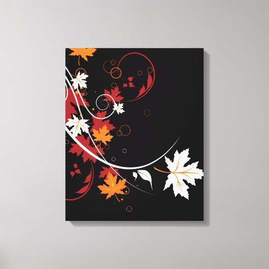 紅葉抽象芸術 キャンバスプリント (正面)