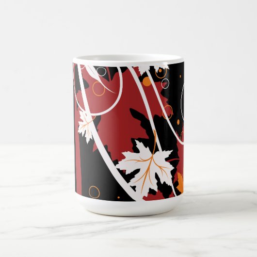 紅葉抽象芸術 コーヒーマグカップ (中央)