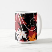 紅葉抽象芸術 コーヒーマグカップ (正面右)