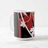 紅葉抽象芸術 コーヒーマグカップ (正面左)