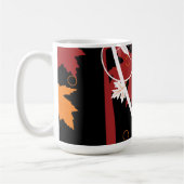 紅葉抽象芸術 コーヒーマグカップ (左)