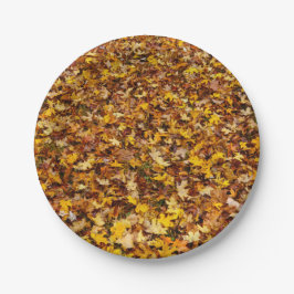 紅葉抽象芸術 ペーパープレート