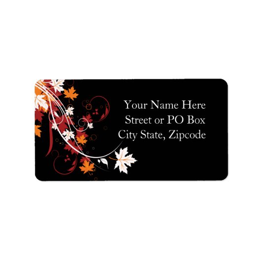 紅葉抽象芸術 ラベル (正面)