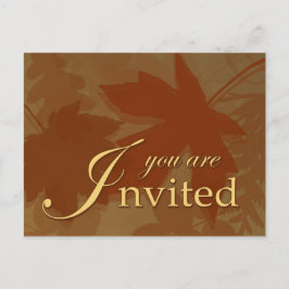 紅葉招待状 – はがき インビテーションポストカード