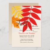 紅葉招待状 招待状 (正面/裏面)