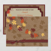 紅葉招待状 招待状 (正面/裏面)