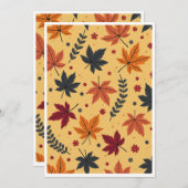 紅葉招待状 招待状 (正面/裏面)