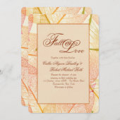 紅葉招待状 招待状 (正面/裏面)