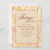 紅葉招待状 招待状 (正面)