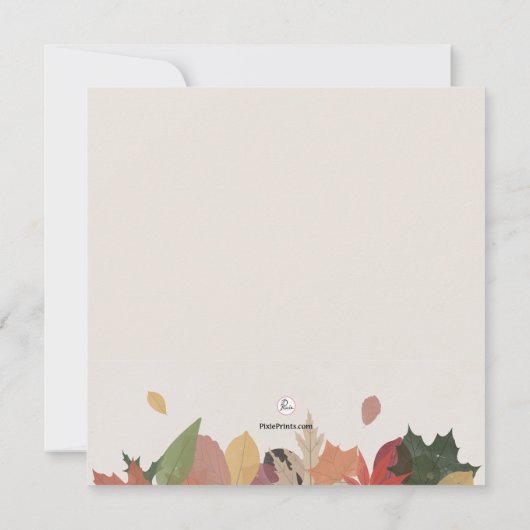 紅葉招待状 招待状 (裏面)