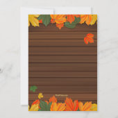 紅葉招待状 招待状 (裏面)