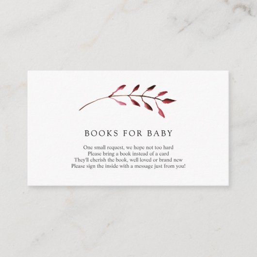 紅葉挿入カード用ベビーブック エンクロージャーカード (正面)