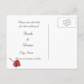 紅葉日付ポストカードの保存 案内ポストカード (裏面)