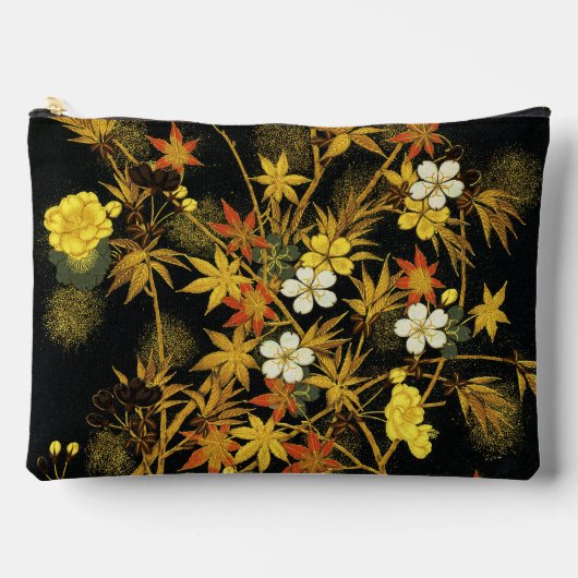 紅葉日本のアンティークリッチクラシックアートホテル アクセサリーポーチ (正面)