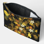 紅葉日本のアンティークリッチクラシックアートホテル アクセサリーポーチ (見開き)