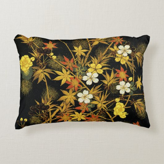 紅葉日本のアンティークリッチクラシックアートホテル アクセントクッション (正面)