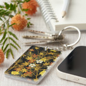 紅葉日本のアンティークリッチクラシックアートホテル キーホルダー (正面右)