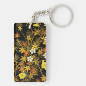 紅葉日本のアンティークリッチクラシックアートホテル キーホルダー (裏面)