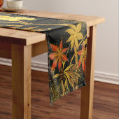 紅葉日本のアンティークリッチクラシックアートホテル ショートテーブルランナー (インサイチュ)