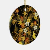 紅葉日本のアンティークリッチクラシックアートホテル セラミックオーナメント (右)