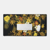 紅葉日本のアンティークリッチクラシックアートホテル デスクマット (キーボード&マウス)