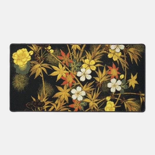 紅葉日本のアンティークリッチクラシックアートホテル デスクマット (正面)