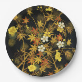 紅葉日本のアンティークリッチクラシックアートホテル ペーパープレート (正面)