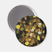 紅葉日本のアンティークリッチクラシックアートホテル マグネット (正面/裏面)